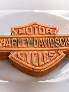 Harley-Davidson Orange Soap sweet cologne scented 5x3in 5oz HANDMADE Shea butter